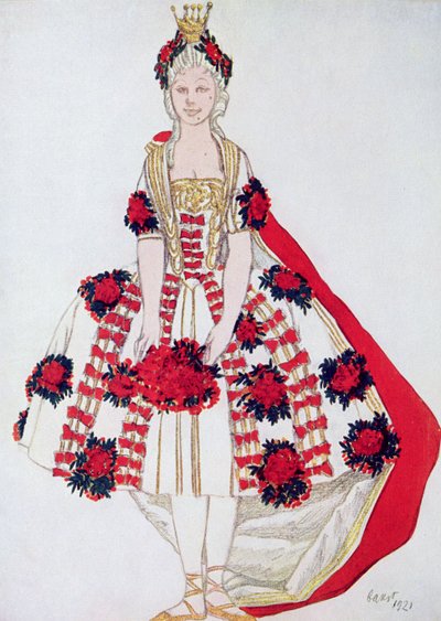 De Feeënberg, uit Doornroosje, 1921 door Leon Bakst